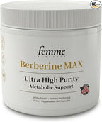 Berberine MAX 1200mg – Ultra High Purity Metabolic Support – Blood Sugar, Weight Management & Heart Health – 60 Capsules – AMPK Activator – Third-Party Tested