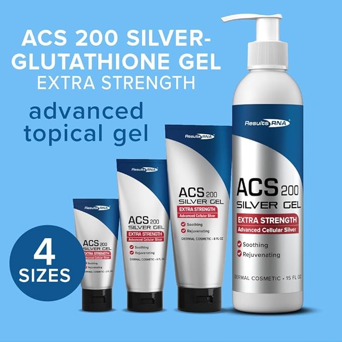 Results RNA - ACS 200 Silver-Glutathione Gel – Advanced Cellular Colloidal Silver Gel for Wound Care & Superior Dermal Healing. (15 oz)