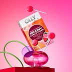 OLLY Focus Buddies L’OLLY Pops, Cognizin, Vitamins B6 & B12, Omega-3 ALA, Supports Focused Attention & Healthy Brain Function,* Kids 4+ Dietary Supplement, Watermelon Strawberry,25 Count (Pack of 2)