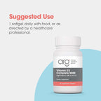 Allergy Research Group Vitamin D3 Complete 5000 - Delivers 125 mcg Vitamin D3 - with Vitamin A & K2 - Supports Bone Strength, Immune Balance & Healthy Mindset - 60 Servings - 60 Capsules