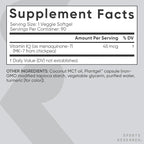 Sports Research Low Dosage Vitamin K2 as MK-7 45mcg with Coconut MCT Oil - Vegan Certified, Non-GMO Verified & Gluten-Free - 90 Softgels