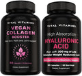 Vital Vitamins Vegan Collagen Booster 60 ct + Hyaluronic Acid Capsules 60 ct