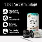 Pure Himalayan Shilajit, High Nutritional Potency, Grade A Shilajit Resin with 85+ Plant-Derived Trace Minerals and Fulvic Acid, Energy & Immune Suport for Men & Women, 3rd Party US Lab Tested (115g)