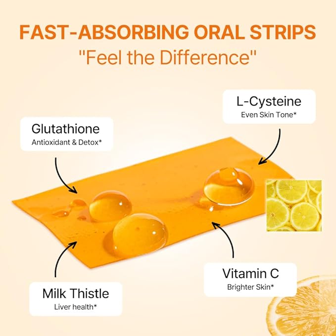 ESTHER FORMULA Liposomal Glutathione Strips (90 ct) - Glutathione Direct, Antioxidant Support & Skin Brightening | Fast-Absorbing Oral Beauty Film | Korean Supplement | Made in USA