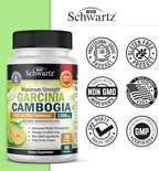 Garcinia Cambogia Weight Loss Pills - 1500mg HCA Pure Extract - Fast Acting Appetite Suppressant - Fat Burner for Women and Men to Help Lose Weight - Carb Blocker Metabolism Diet Pill - 90 Capsules