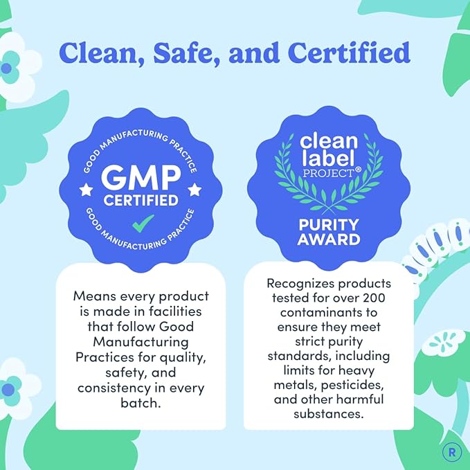 FIRST DAY Toddler Multivitamin Gummies (Ages 2-3)| Kids Multivitamin Gummies with Vitamins A C D3, B2, B12, Choline, Folate and 21 Organic Superfoods| (30 Day Supply)