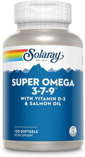SOLARAY Super Omega 3 7 9 Supports Healthy Skin, More EPA, DHA, Essential Fatty Acids from Fish Oil Mini Softgel, 120ct