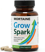 Mortaine Grow Spark Supplement, Nutrient Support Blend with Vitamin K2, Magnesium & Zinc for Bone Support - 60 Capsules