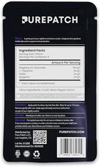 Pure Patch Sleep Patch – Plant-Based Vegan Topical Patch – Magnesium Glycinate – GABA – L-Theanine – Apigenin – Non-Ingestible – Water-Resistant – Gentle on Skin – Gluten Free – Made in USA –30Patches