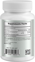 Heivy Kids Calming Supplement, Contains Magnesium Glycinate & Vitamin B6, Support Calm & Relax, Calm Mind and Body, Berry Flavor for Age 4+ (60 Servings), Vegan, Gluten-Free, Made in USA