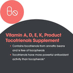 Allergy Research Group ARG Delta-Fraction Tocotrienols 50 mg- 100 mg Tocotrienols per Serving - Antioxidant Support - Hypoallergenic - 90 Servings - 90 Softgels