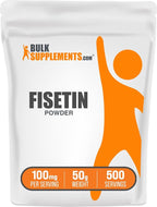 BulkSupplements.com Fisetin Powder - Nutritional Supplement, Fisetin 100mg, Antioxidants Source - Pure & Gluten Free, 100mg per Serving, 50g (1.8 oz) (Pack of 1)