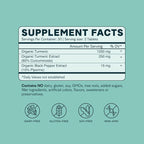 Ora Organic Turmeric Curcumin with Piperine - Pure Extracts for Joint Stress and Cardiovascular Health, Support Healthy Cognitive Function, No Filler Ingredients - 90 Vegan Tablets, 1 Month Supply