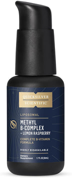 Quicksilver Scientific Methyl B Complex - Liquid Vitamin with Superior Liposomal Absorption of Vitamin B12, Folate, Vitamin B6, Riboflavin, Biotin, Pantothenic Acid, Vitamin B1, Niacin (50 ml)