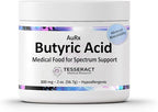 AuRx Autism Spectrum Medical Food Powder to Support Gut Health, Stabilized Butyric Acid Supplement in a Palatable-Tasting Powder for ASD Children, Hypoallergenic, 2 Ounces