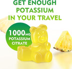 Potassium Citrate Gummies 1000mg, High Potency Potassium Supplement Gummies for Adults Women & Men, Support Muscle Health, Sugar-Free, Pineapple Flavor, 60 Count