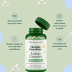 Florida Sunshine Lutein Complex Supplement 60 Capsules (205mg) | Eye Health Support | Antioxidant Protection | High Potency Lutein & Zeaxanthin | Vision Support