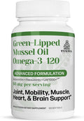 TURNER New Zealand Green Lipped Omega-3 Mussel Oil, 53x Higher Potency with UAF1000+ Super Antioxidant for Superior Joint Comfort & Mobility, No Fishy Aftertaste, 1 Bottle, 120 Softgels