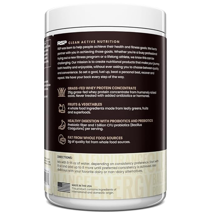 TrueFit High Fiber Protein Powder, Grass-Fed Whey Meal Replacement Shake with Prebiotics, Probiotics, & Organic Superfoods, Keto Friendly, Gluten Free
