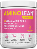 RSP NUTRITION AminoLean Pre Workout Powder, Amino Energy & Weight Management with Vegan BCAA Amino Acids, Natural Caffeine, Preworkout Boost for Men & Women, 30 Serv, Pink Lemonade…