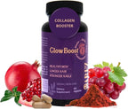 Sarez GlowBoost Collagen Booster — MSM, Bamboo Silica, Astaxanthin, Pomegranate, Biotin & Grape Seed — Supports Collagen Production & Protection, Skin Renewal, Hair & Nail Strength — 30 Day Supply