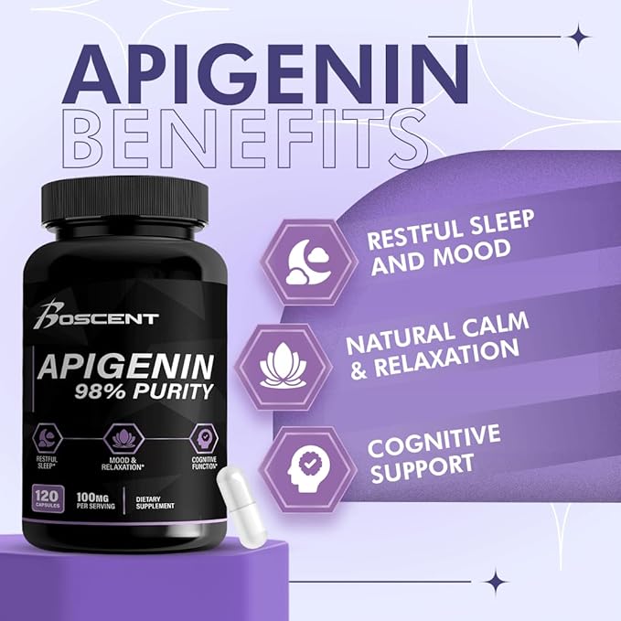 Apigenin Supplement for Sleep & HMB Vitaman D3