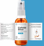 Premium Colloidal Silver Spray 40 PPM 1 fl oz ● 100% Natural ● Ebook Inc. ● Superior Concentration, Smaller Particles = Better Results ● Certified by 3 Independent Laboratories ● We are Specialists.