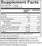Celebrate Vitamins Iron Supplement with Vitamin C - 45mg Iron, 60mg Vitamin C, Bariatric Vitamins for WLS Patients, Vertical Sleeve & Gastric Bypass Surgery - Cherry, 30 Soft Chews