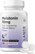 Balancebreens Melatonin 10mg Fast-Dissolve, 120 Tablets – Natural Sleep Aid for Restful Nights, Drug-Free Support for Relaxation and Tranquility
