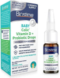 Biostime Baby Vitamin D & Colic Probiotic Drops for Newborns to 3 Years Old | 100% Daily Values Vitamin D for Bone & Immune Support – Eases Colic & Digestion| 32 Serving