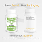 Supersmart - Bacillus Subtilis 3 Billion CFU per Day (High Potency) - Spore Probiotic Supplement | Non-GMO & Gluten Free - 60 DR Capsules