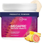 Microbiome Labs MegaPre Prebiotic Fiber Powder for Women, Men & Kids - Pineapple Orange Guava Prebiotic Fiber Supplement Powder with Clinically Tested Oligosaccharides for Microbial Support (5.1 Oz)