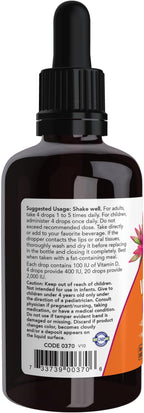 NOW Foods Supplements, Liquid Vitamin D-3, Strong Bones*, Structural Support*, 2-Ounce (Pack of 2)