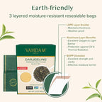 VAHDAM, First Flush Darjeeling Tea - 170+ Cups (340g/12oz) Loose Leaf Black Tea - Flowery, Aromatic & Delicious | Mellow & Fragrant | Vacuum Sealed Pack