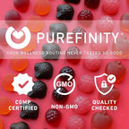 PUREFINITY Melatonin Gummies 5mg for Kids – Each Delicious Gummy is 2.5mg (2 Per Serving) for Easily Customizing Your Night, Gluten Free, Non-GMO, Vegan, 120 Count
