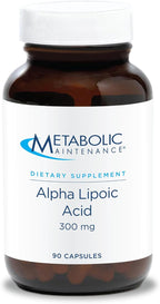 Metabolic Maintenance Alpha Lipoic Acid 300mg - ALA Supplement, Alpha-Lipoic Acid Antioxidant Support for Women and Men, Nerve Health Support, Vegan, Gluten Free - 90 Capsules