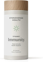 Stonehenge Health Dynamic Immunity Daily Supplement 10-in-1 Immune Boosters Zinc, Elderberry, Echinacea, Vitamin C & Probiotic L. Acidophilus – Supports Immune System & Respiratory Health, 60 Capsules