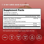 NutraChamps Organic Tart Cherry Extract Capsules - Made from Montmorency Tart Cherry Concentrate, Celery Seed & Bilberry - Vegan Capsules (Pack of 2)