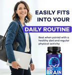 (5 Pack) Memory Mood and Brain Capsules - Official Daily Support Brain Health Supplement Pills Advanced Formula, Memory & Mood Brain & Memory Focus Reviews, 300 Capsules for 5 Months