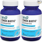 Klaire Labs SFI Health Ther-Biotic Complete - 25 Billion CFU Gut Probiotics for Women and Men - Hypoallergenic, 12 Strain Probiotic Capsules for Digestive Health and Immune Support (120 ct, 2 Pack)