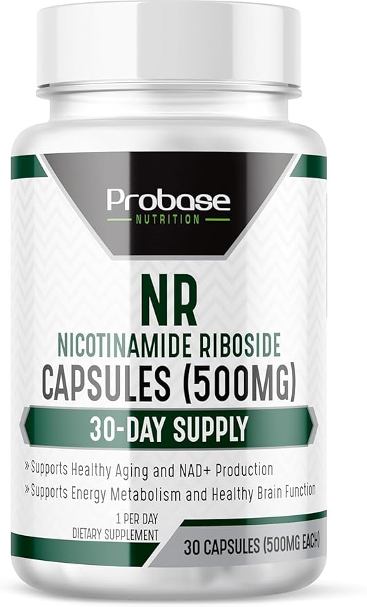 Probase Nutrition Nicotinamide Riboside - NAD Supplement to Boost Levels of NAD 30ct/500mg, 30-Day Supply