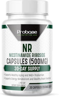 Probase Nutrition Nicotinamide Riboside - NAD Supplement to Boost Levels of NAD 30ct/500mg, 30-Day Supply