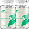Vitamin B3 Nicotinamide 500mg - High Absorption Form of Vitamin B3 Niacin Flush Free for Hear Skin Brain and Energy Support - NAD Precursor - Made in a cGMP American Facility (360 Servings)