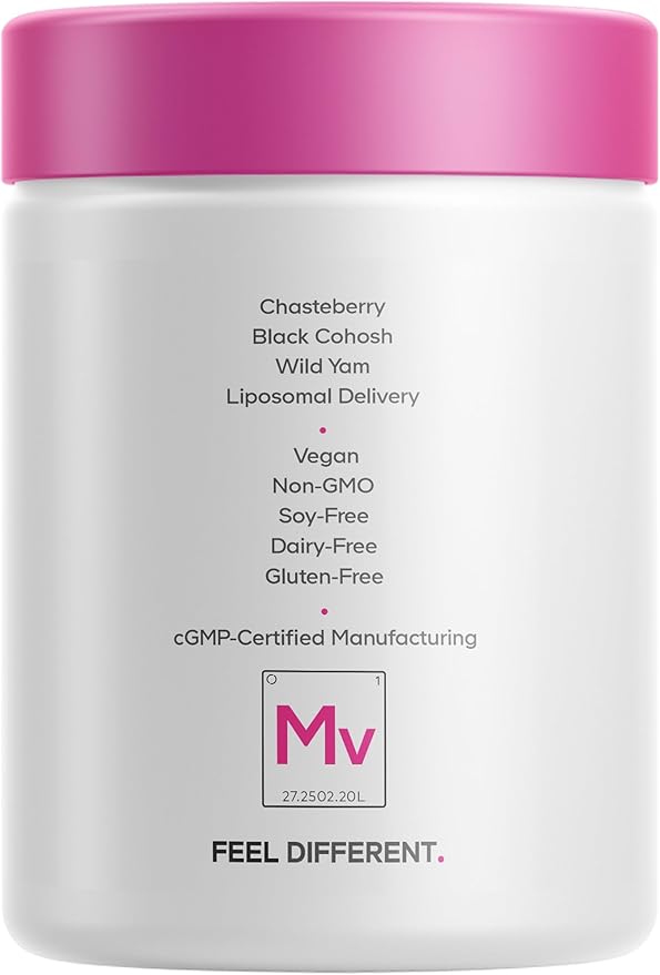 Codeage Menopause Hair & Skin Vitamins+ - Patented Lustriva, Pycnogenol, KSM-66 Ashwagandha - Hair Density Skin Perimenopause Support - Menopause Supplement - 10,000 Mcg Biotin, Wild Yam - 60 Capsules