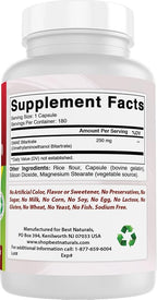 Best Naturals DMAE Supplement 250 mg 180 Capsules - Dimethylaminoethanol Bitartrate