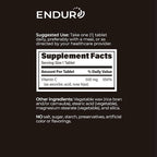 ENDUR-C - Vitamin C + Rose Hips - SR (Sustained Release) 500 mg - Supports Immune Health & Collagen Production - Gentle Digestion with Optimal 5–7 Hour Absorption Delivery - 200 Tablets