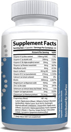 #1 Complete Research Vision Formula Advanced Eye Health Vitamin & Mineral Supplements for Adults w/Bilberry, Lutein, Zeaxanthin, Lycopene, Resveratrol | Supports Eye Strain, Dry Eyes 60 Capsules