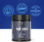 InnoSupps Night Shred Fat Burner and Natural Sleep Support | Ashwaganda, 5-HTP, CLA, Melatonin | Appetite Suppressant | Weight Loss Support Nighttime Fat Burning (60 Vegetarian Capsules)