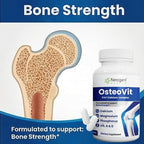 OsteoVit 5-in-1 Calcium 120 tabs Multivitamin: Calcium, Magnesium, Phosphorus, Vitamin D3 & A - Bone Strength & Flexibility*, Non-GMO Gluten Free | Calcium Supplement for Women & Men with Vitamin D