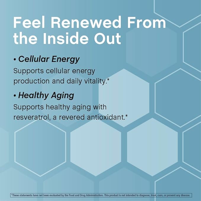 NeoCell NAD+ Resveratrol Supplement | with Multi Collagen Bio-Peptides | 60 Capsules | Supports Healthy Aging & Cellular Energy